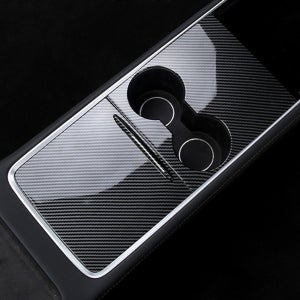 테슬라 모델3 Y 중앙 콘솔 컵홀더 패널 카본 몰딩