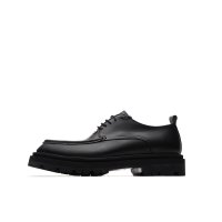 [지오송지오]손신발 콜라보 스퀘어 토 더비슈즈 블랙 SQUARE TOE DERBY SHOES BLACK(ZEAS503BK)