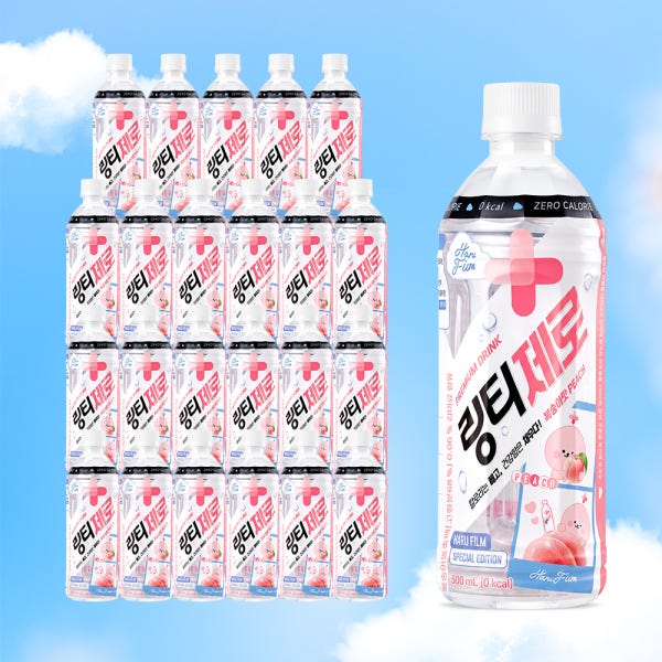 [헬시페스타] 링티제로 복숭아맛 (500 mL x 24병)