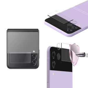 Z플립4 후면 디스플레이 강화유리필름 카메라렌즈포함