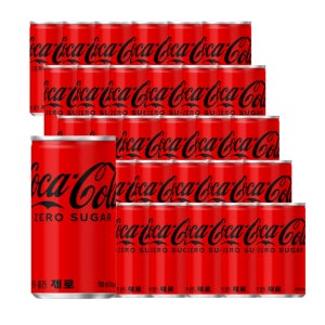 제로콜라 코카콜라 제로 190ml 30캔 미니 캔음료 음료수 도매