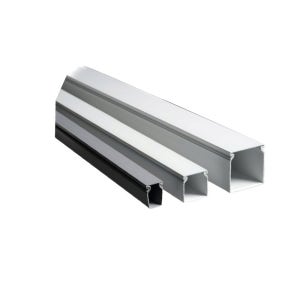 PVC 와이어링 덕트 DS 밀폐형 40x60 2M 20EA (커버 포함) / 영신프라텍