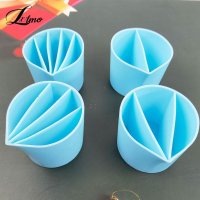 1-8pcs 실리콘 수지 믹싱 컵 diy uv 레진 컬러 측정컵 팔레트