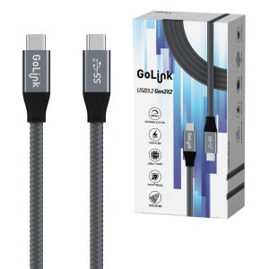 고링크 USB3.2 Gen2x2 100W 고속 충전 고속 전송 케이블 그레이
