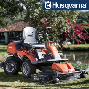 허스크바나 승용 승차식 잔디깍기 R316TXAWD 나무주위 순간회전 작업시간 50% 단축