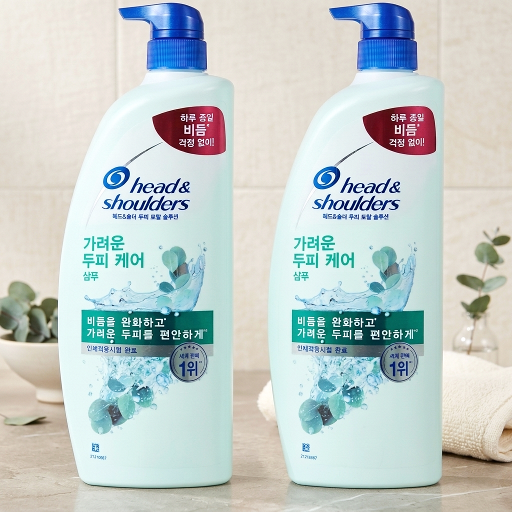 헤드앤숄더 샴푸 850ml 2개 가려운두피 비듬 청소년 초등학생 사춘기 정수리냄새 두피