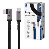 고링크 USB 3.1 Gen2 CtoC 고속 충전 초고속 전송 ㄱ자 90도 케이블 C타입