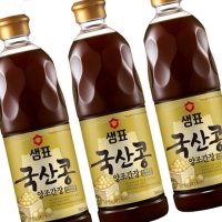 샘표 국산콩 간장（프리미엄）860ml x 3 맛간장 [코스트코]