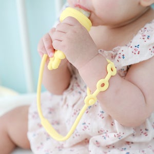 해피플레이 실리콘 아기 치발기 노리개 젖꼭지 멀티 스트랩 홀더