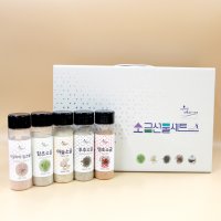 자연바라기 프리미엄 소금 선물세트-2호 핑크솔트 후추 함초 마늘 땡초소금 명절선물 답례품