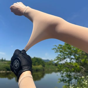 로로얼로이 여성 골프 쿨토시 UV 자외선차단 팔토시 자연스러운 살색 여름 암슬리브