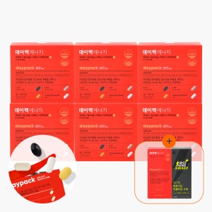[15일분&아르기닌 증정] 데이팩 에너지 밀크씨슬 비타민B 루테인 테아닌 피곤할때 올인원 영양제 30포, 6개