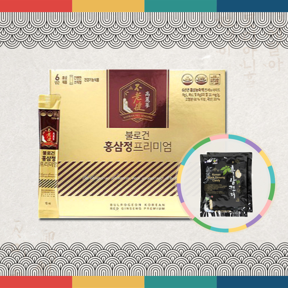 대동<b>고려</b>삼 불로건 <b>홍삼정</b> 프리미엄 홍삼스틱 30포 + 흑삼캔디