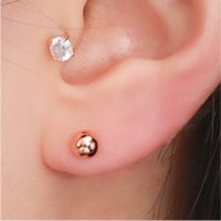 금볼귀걸이 14K 콩귀걸이 5mm