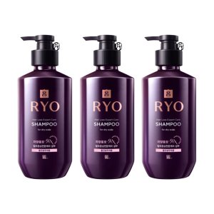 려 자양윤모 9EX 탈모증상전문케어 샴푸 400ml 중건성 3개 아모레퍼시픽 / Ryo Hair Loss Expert Care Shampoo