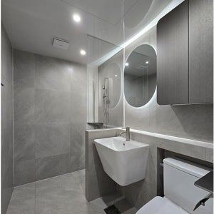 욕실리모델링 화장실 리모델링 호텔욕실 최고급형 600각포세린타일 무광사틴