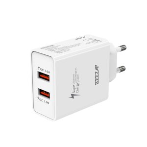 비잽 BZQ-DUAL36W 가정용 충전기 듀얼 USB 2포트 QC3.0 지원