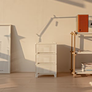 아임홈리빙 베이직 화이트 다용도 플라스틱 서랍장 3단