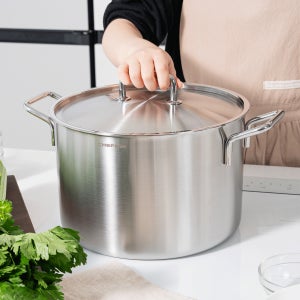 쉐프윈 316스텐 인덕션용 곰솥 들통 큰 대형냄비 육수통 12리터