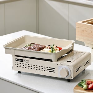 라그렌 캠핑 버너 구이바다 세라믹 3WAY 아이보리 가스렌지