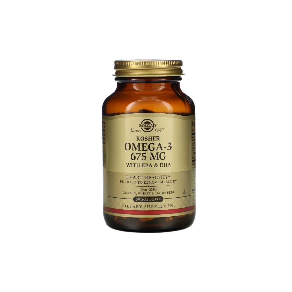 솔가 <b>코셔</b> <b>오메가3</b>, <b>675</b> <b>mg</b>, 50 소프트젤 (EPA DHA 고약사)