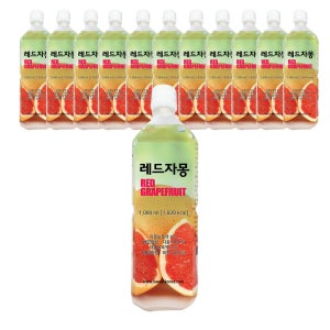 스위트코리아 레드자몽 1000ml X 12개 액상음료 과일음료