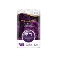 코디 순수 프리미엄 30m 30롤 두루마리 롤화장지 휴지