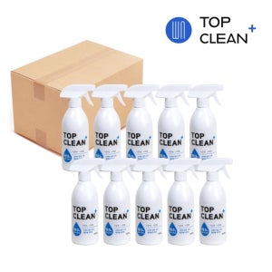 500ML 10개 탑크린플러스 살균소독제 차아염소산수 뿌리는소독제 다목적 공공기관 대용량