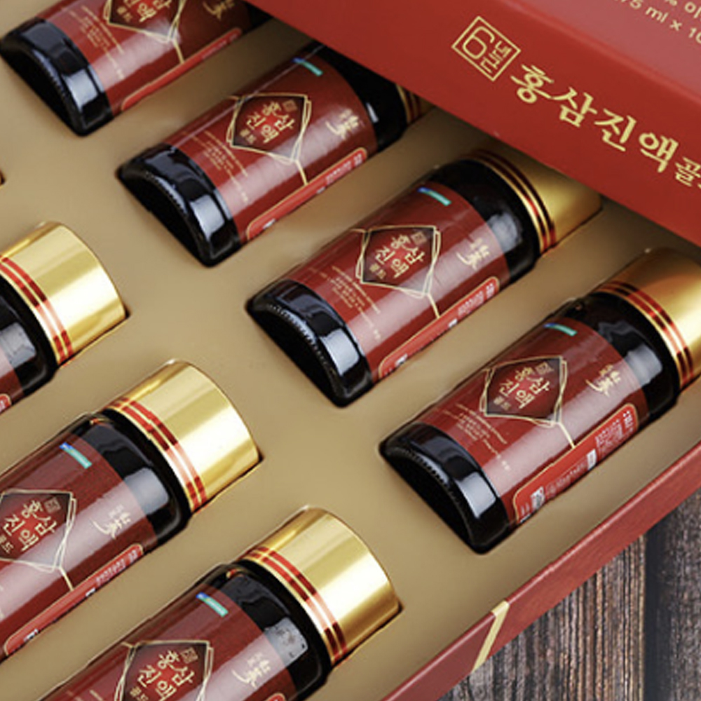 농협6년근<b>홍삼진액골드</b> 국내산 <b>홍삼</b>추출액 <b>75ml</b> 10병 명절 선물세트