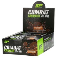 mp 머슬팜 크런치 초콜렛 칩 바 63g 12개 땅콩버터컵맛 1회 단백질 20g wpi 분리유청 Combat Crunch Chocolate Chip Peanut Butter Cup