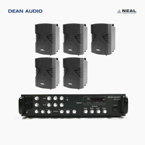 DEAN SR-450D 4채널 앰프 NA-D5 벽걸이 스피커 5개 매장 카페 음향 패키지