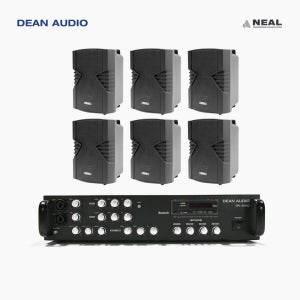 DEAN SR-450D 4채널 앰프 NA-D5 벽걸이 스피커 6개 매장 카페 음향 패키지