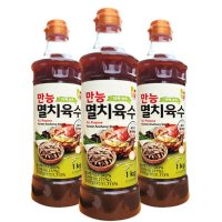 청우 첫맛 만능 멸치육수 1kg x3개입 잔치국수 칼국수 국산멸치