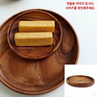 아카시아나무 핸드메이드 원형 우드 소반 1호 GN16704