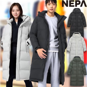 네파 롱패딩 베이직 남자 여자 겨울 롱 다운 패딩 점퍼