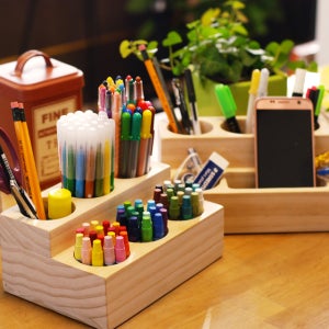 [아이스타] 원목 연필/색연필꽂이