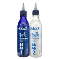 히카즈 물광펌 1제300ml+2제300ml 손상모발 수분펌제 미용실파마약