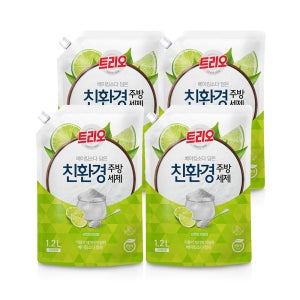 트리오 담은 주방세제 1.2L 베이킹 라임 4개