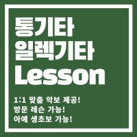 [통기타/일렉기타]1:1 맞춤형 기타 레슨(금정 안양 오프라인)