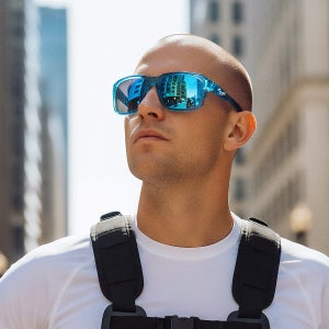 소다몬 리트론사이트 RTS3502 오버사이즈 편광 선글라스 도수클립 스트랩 제공