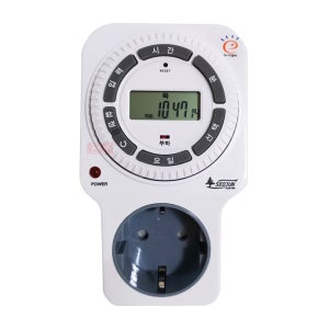 디지털 타이머콘센트 24시간 타임스위치 SJD-C16 전기 절전 타이머 정전보상 서준전기