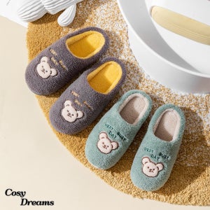 곰돌이 털슬리퍼 겨울 양털 실내슬리퍼 뽀글이 곰돌이 실내화 수족냉증