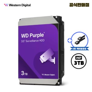 WD 퍼플 3TB CCTV 전용 하드디스크