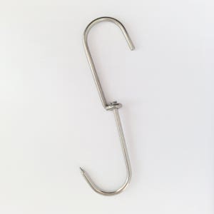 회전 정육고리 S자고리 고기걸이 바베큐 후크 정육점 S고리-스텐304 2.5X13cm 국산