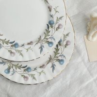 [빈티지]로얄 알버트 브리가든 디저트 플레이트(Vintage Royal Albert Brigadoon Dessert Plate)