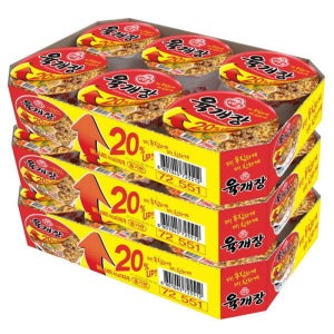 오뚜기 육개장 사발면 큰컵 104gx18개
