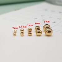 14K Gold 금볼 고중량 2mm 10개 비즈 팔찌 반지 부자재 재료