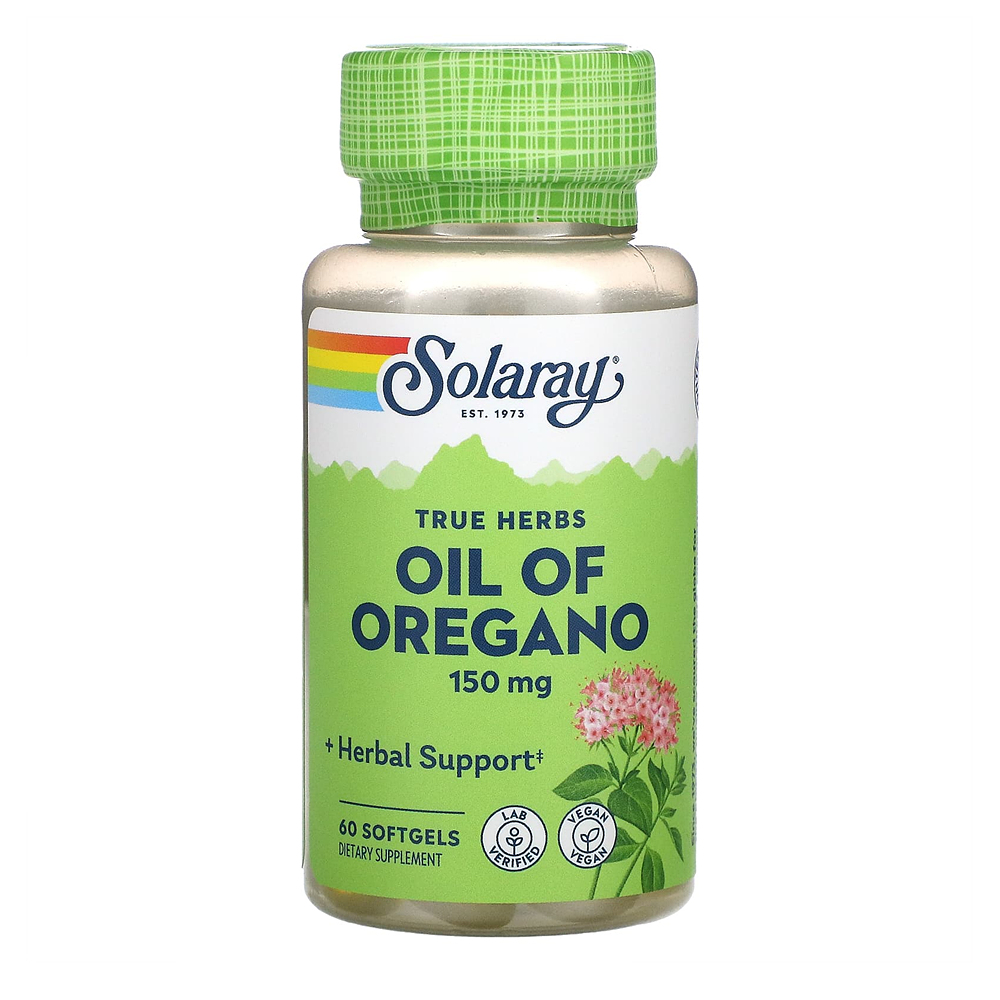 솔라레이 <b>오레가노 오일 150mg</b> 60정