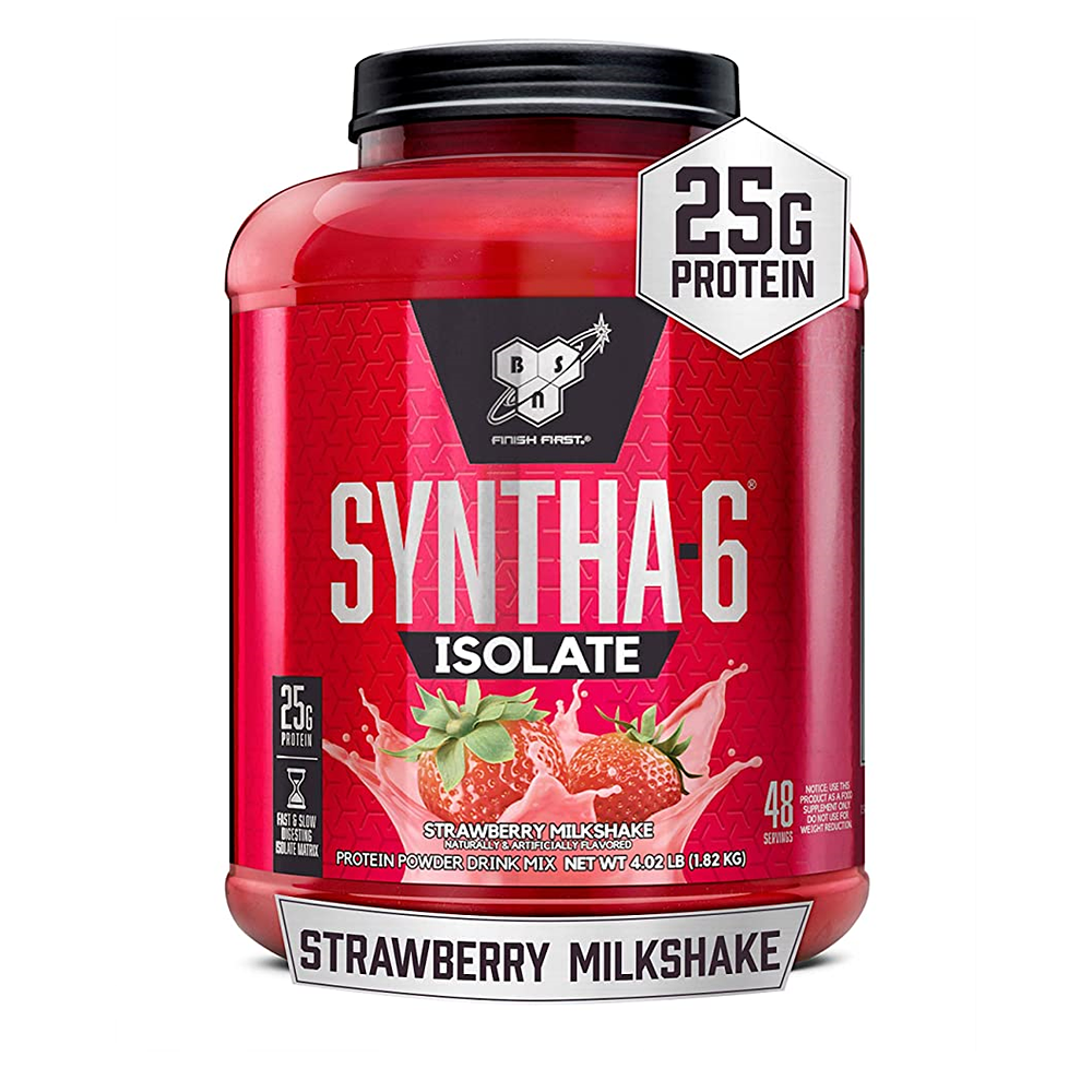 BSN 신타6 아이솔레이트 스트로베리 <b>밀크</b>쉐이크 1.82kg <b>벌크업</b> 프로틴