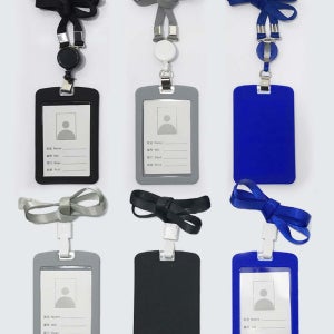 실리콘 신분증 케이스 릴홀더 명찰 보안카드 사원 출입증 목걸이줄 군인 군대 목걸이카드지갑
